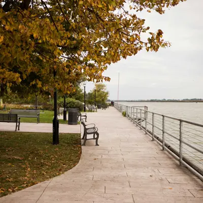 Path Along The Water At Garfield Disher Park