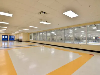 Interior View Of Remax Room Overlooking Arena Ice