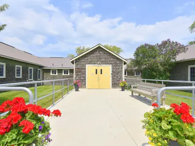 Exterior Front Walkway Of Agricultural Centre