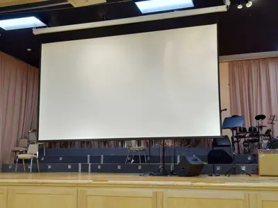 Projection Screen At Jarvis Community Centre