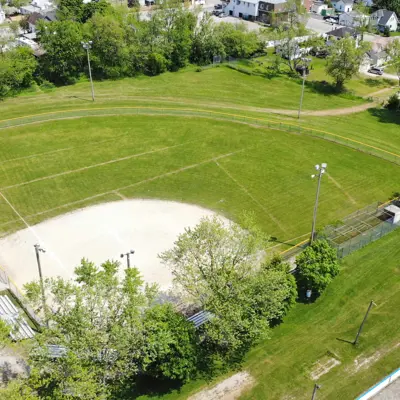 Aerial Of Ball Diamond At Selkirk Community Park