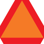 slow moving vehicle warning sign