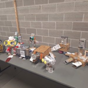 Entries for the recycling robot contest 2024 Caledonia Fair