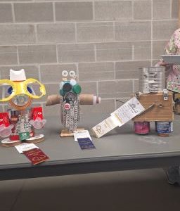 Winning entries for recycling robot contest Caledonia Fair 2024